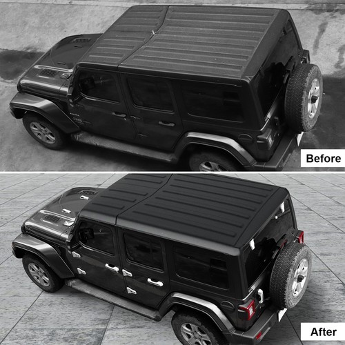 37pcs White Full Set Exterior Decor Cover Trim Kit For Jeep