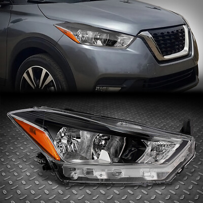 Для 18-20 Nissan Kicks OE Style Правая боковая хромированная/Янтарная фара головного фонаря