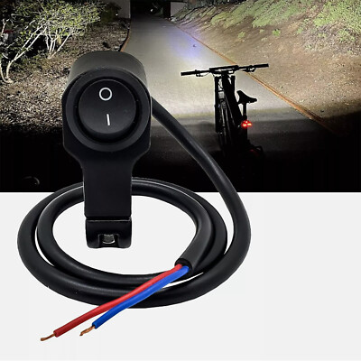 E-Bike 7/8'' Handlebar On/Off Rocker Switch electric scooter light power kill DC