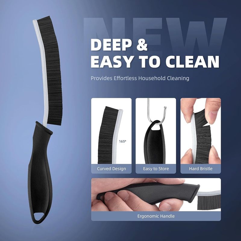 Crevice Cleaning Brushes, Cleaner Scrub Brush Tool for Hard to Reach Tight Space