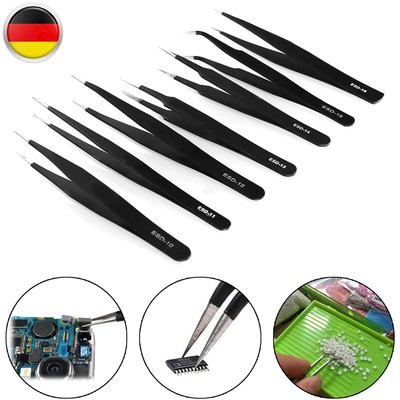 Tipp Gebogene Ellenbogen Stahl Nipper Antistatische Pinzette WartungFTYEGD