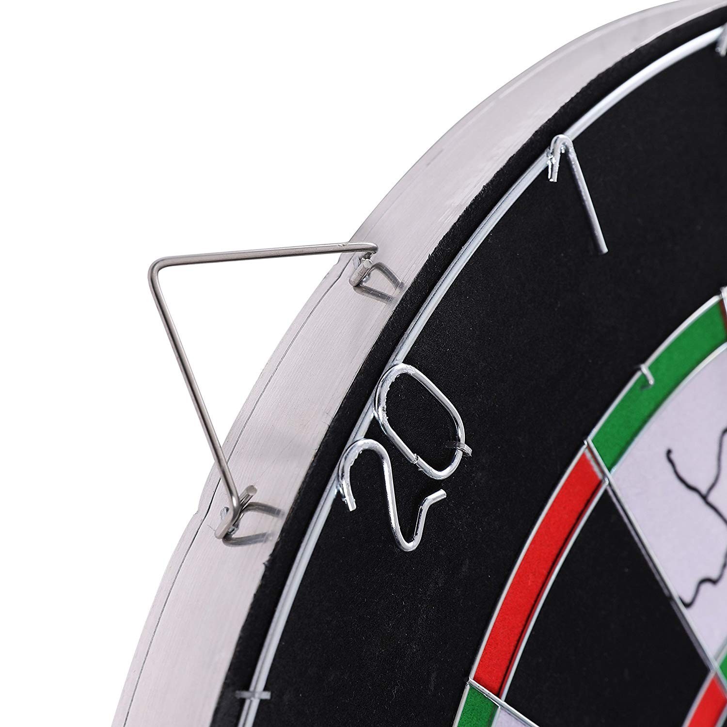 Dartboard Game Set Room Scoreboard Display Double Sided Multicolor Wall 18 Inch