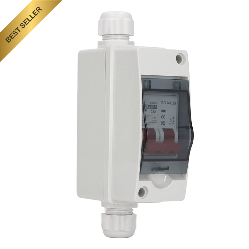 DC Miniature Circuit Breaker, 32Amp Waterproof Mini Distribution Box, 2P Circuit
