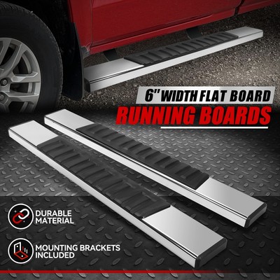 For 19-25 Chevy Silverado GMC Sierra Regular Cab 6 Side Step Bar Running Boards