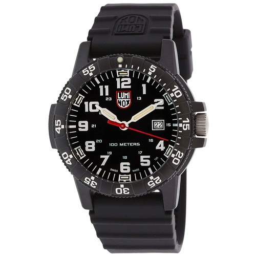 Pre-owned Luminox Xs.0321.l Men's Leatherback Sea Turtle Giant Series 44mm Watch, Black