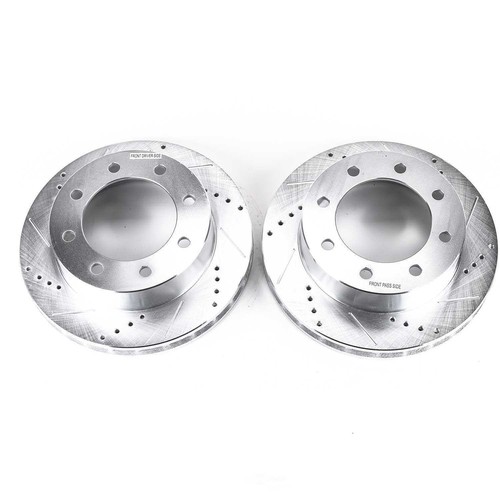 Disc Brake Rotor Set-Front Drilled, Slotted and Zinc Plated