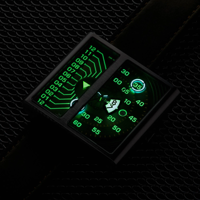 Pre-owned Xeric Soloscope Ii Automatic Army Steel Limited Edition