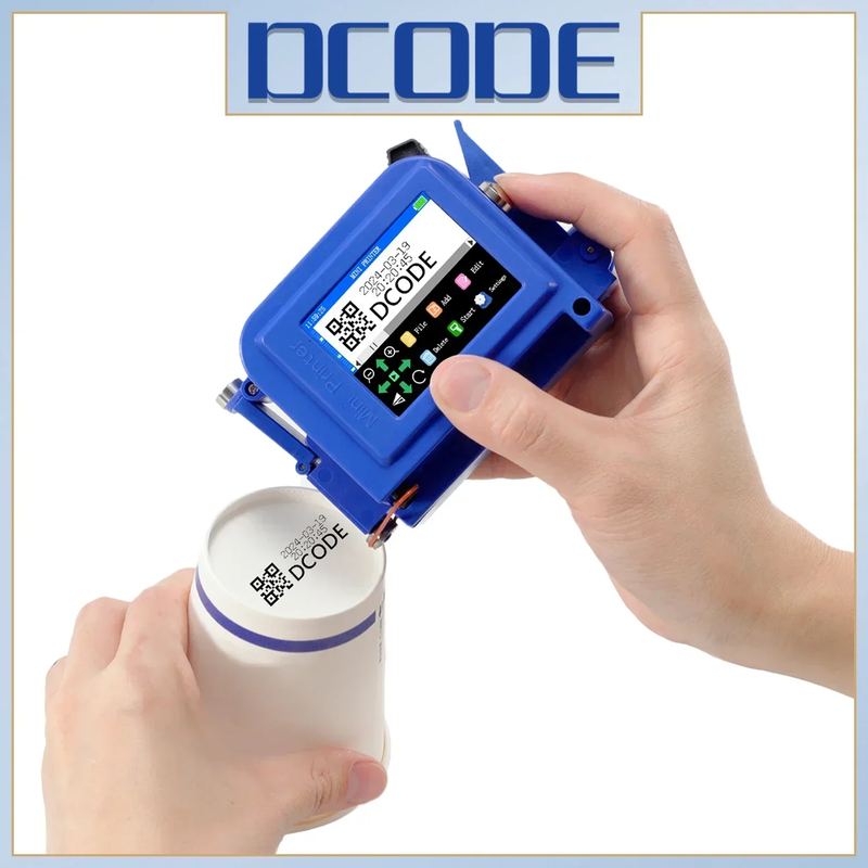 DC11 12.7mm/0.5inch Portable Mini Printer Handheld Inkjet Printer Non-encrypted