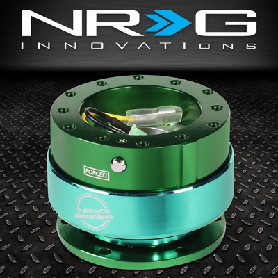 УНИВЕРСАЛЬНЫЙ АЛЮМИНИЕВЫЙ 6-ЛУНОЧНЫЙ БЫСТРОРАЗЪЕМНЫЙ АДАПТЕР NRG ДЛЯ РУЛЕВОГО КОЛЕСА GEN 2.0 ЗЕЛЕНЫЙ