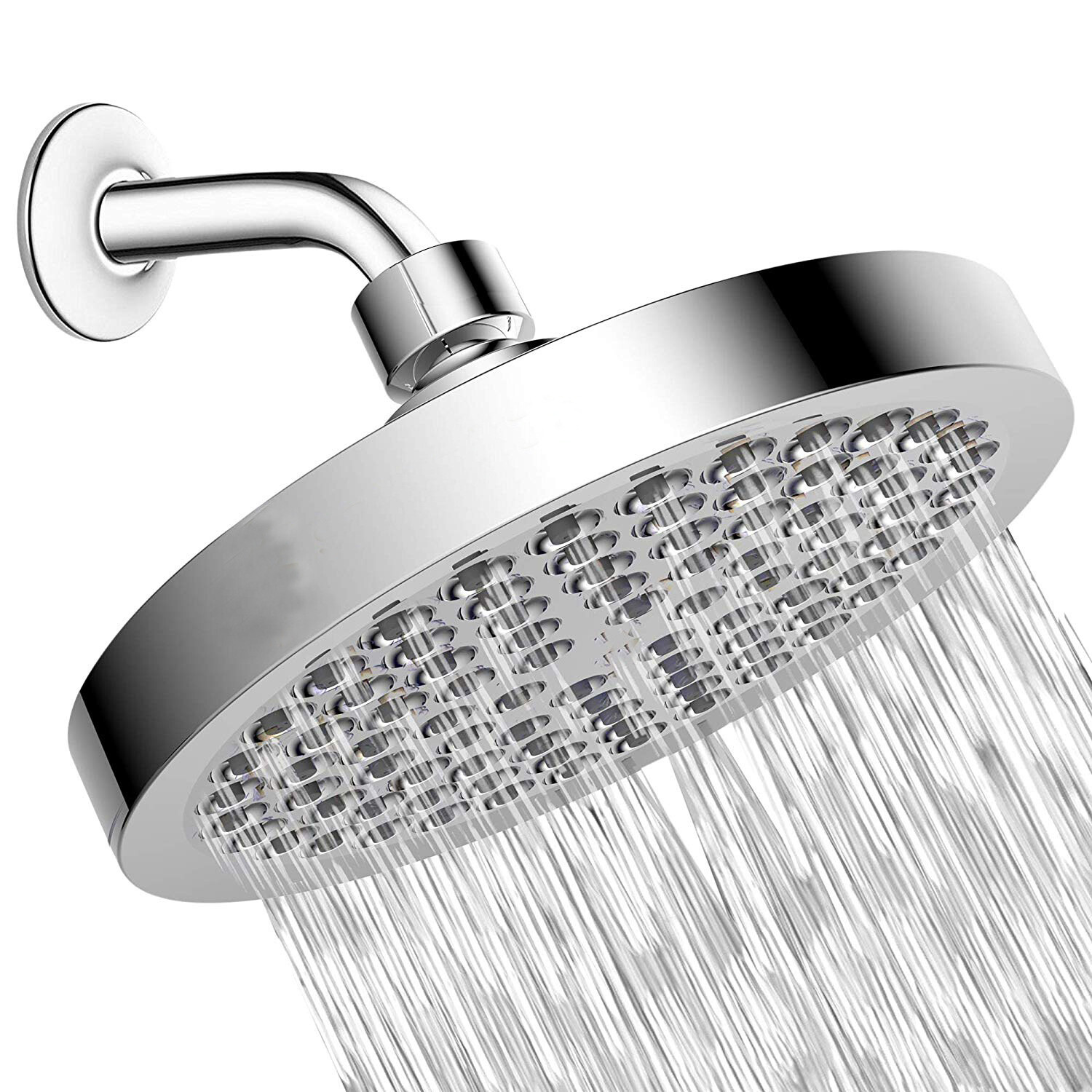 High Pressure Rain Bathroom Chrome Showerhead Adjustable
