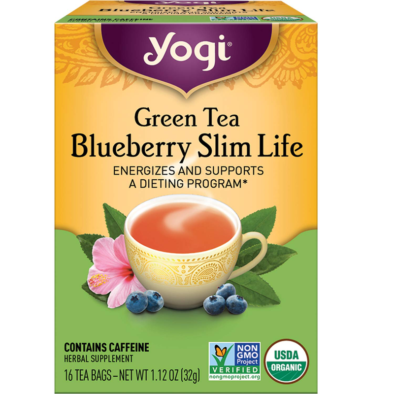- Green Tea Blueberry Slim Life (6 Pack) - Contains Caffeine - 96 Organ