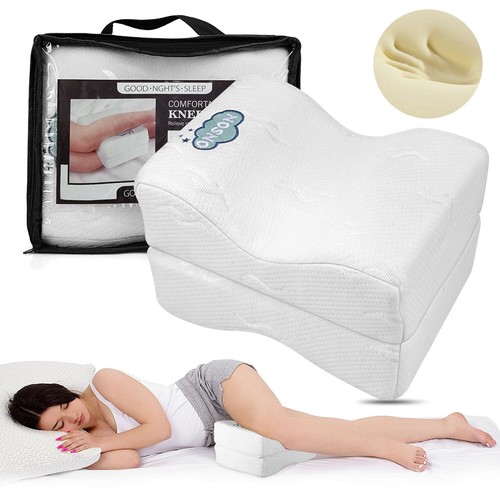 Cushy Form Knee Pillow For Side Sleepers Sciatic Nerve Pain