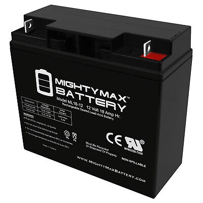 Mighty Max 12V 18AH SLA Battery for Platinum 1150 Jump Start