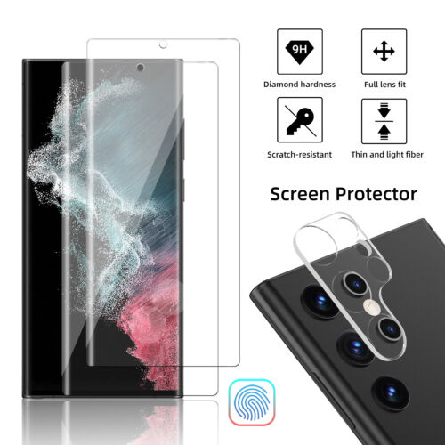 For Samsung Galaxy S22+ Ultra/Plus 5G Tempered Glass Screen 