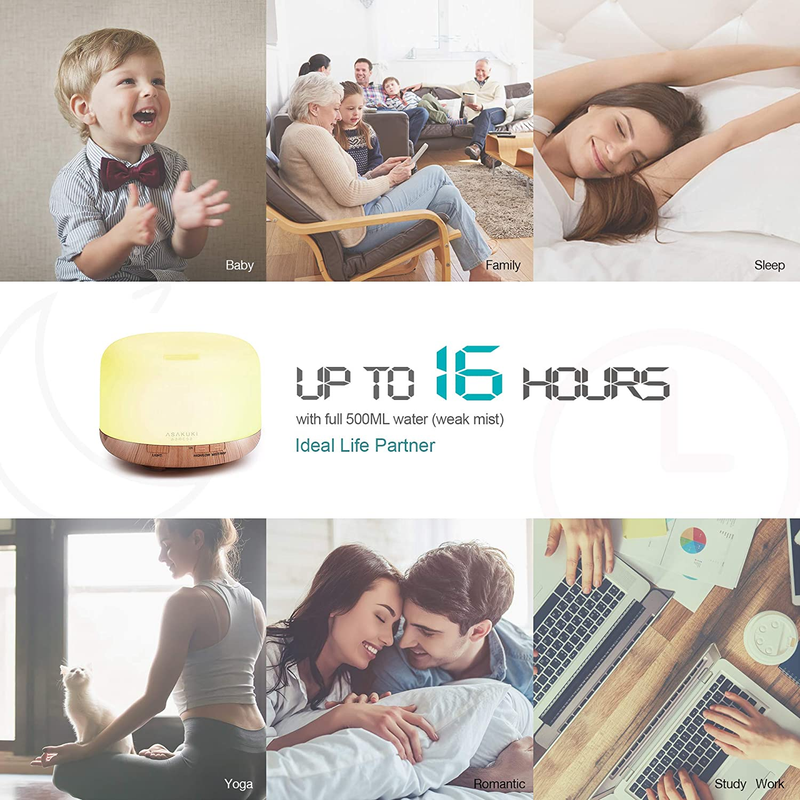 Smart Wi-Fi Essential Oil Diffuser App and Voice Control Compatible with Alexa