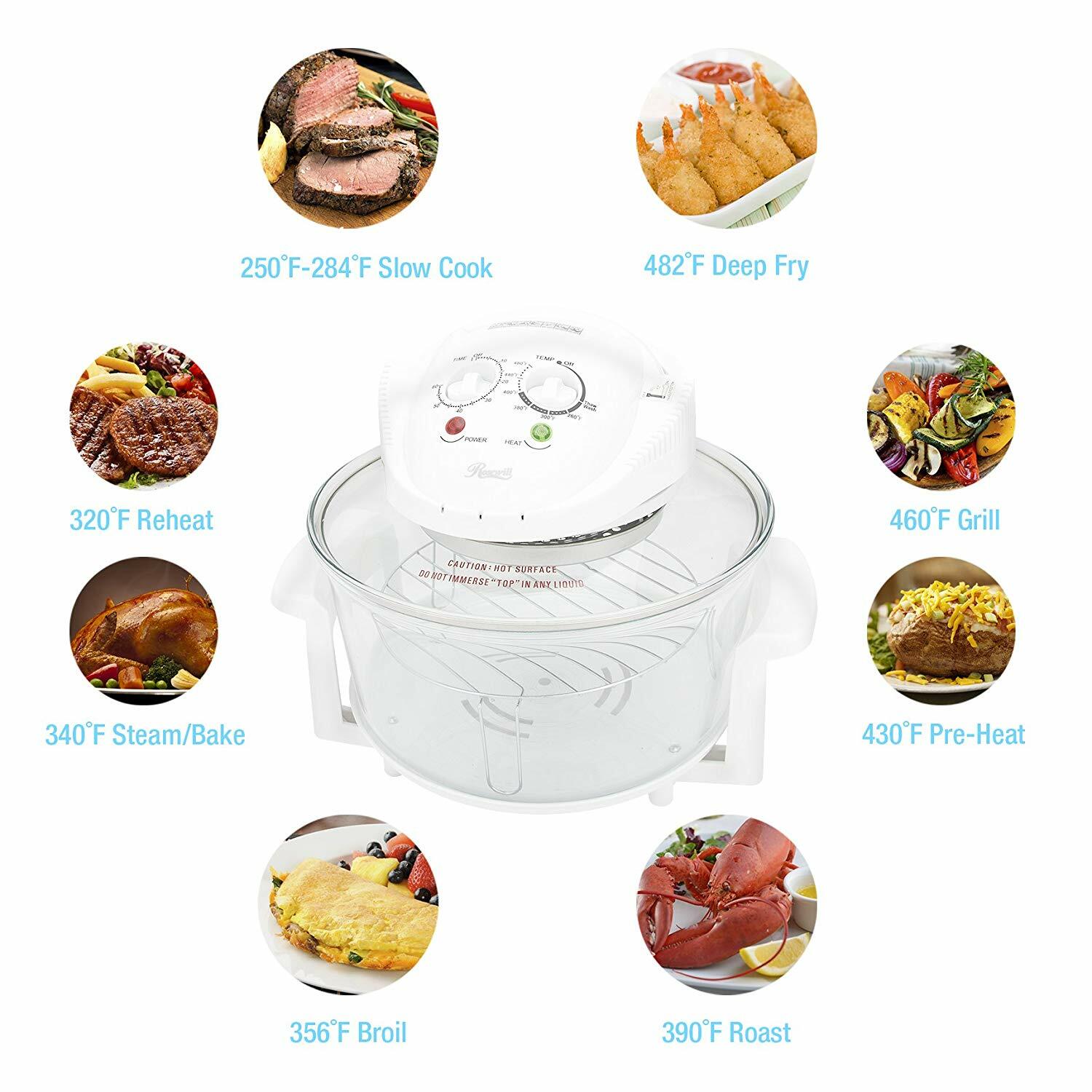 HOT Freidora Electrica No Aceite Freidora De Aire Turbo Convection Oven