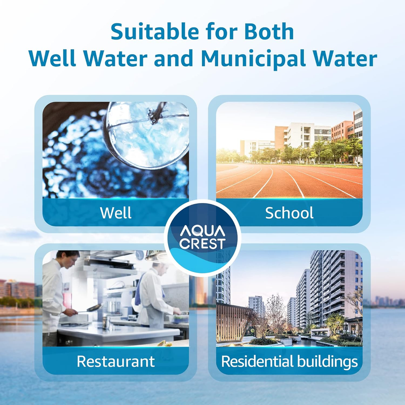 5 Micron 10" x 4.5" Whole House Sediment and Activated Carbon Water Filter, Repl