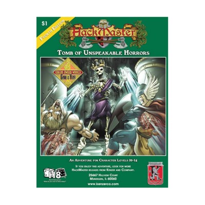Kenzer HackMaster 4th Ed Tomb of Unspeakable Horrors VG+