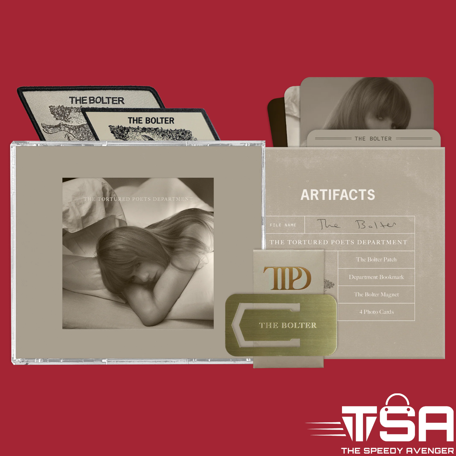 TAYLOR SWIFT TORTURED POETS COLLECTORS EDITION DELUXE CD + BONUS THE BOLTER