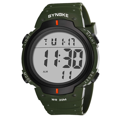 Men's Sports Electronic Watch Waterproof Large Screen Digital Wrist Watches Date