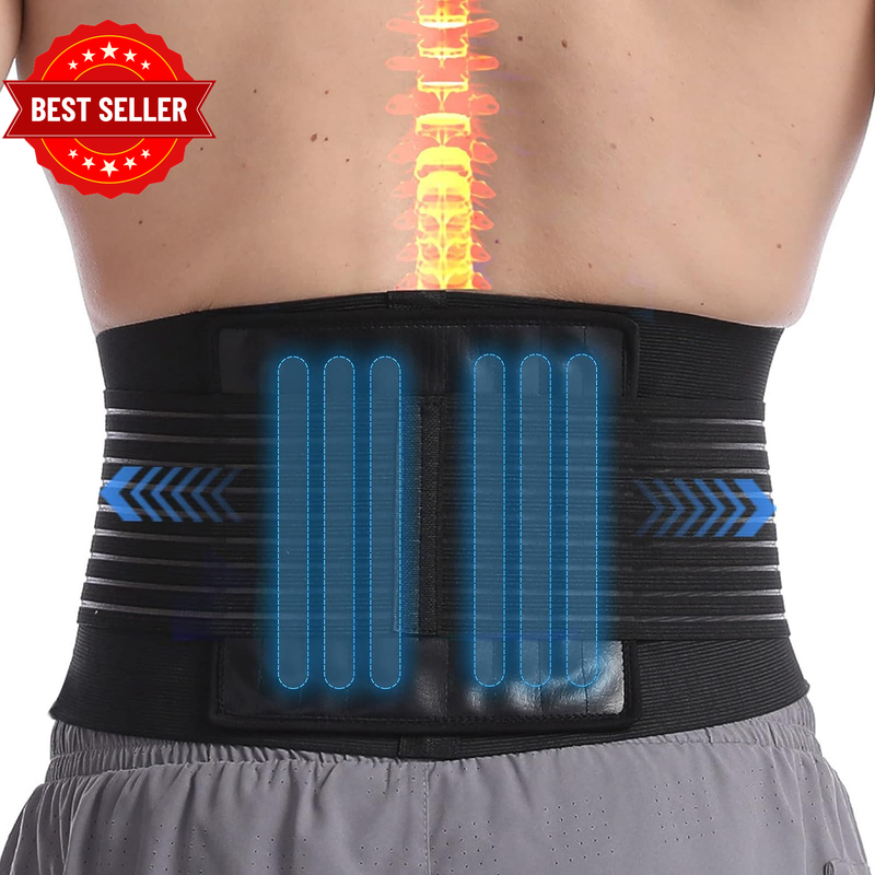 Back Brace, Lumbar Support, Lower Back Pain, Sciatica, Men & Women