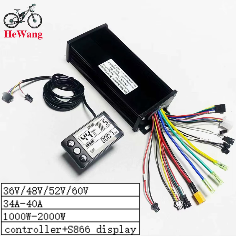 36V 48V 52V 64V 40A 3mode sine wave 1000-2000W brushless motor controller with N