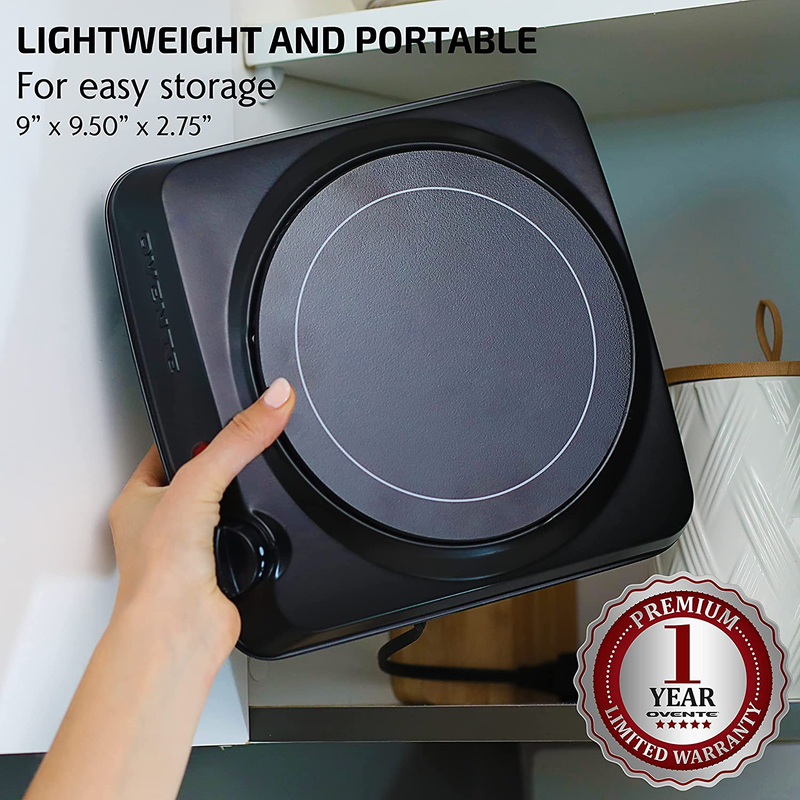 Electric Single Burner Ceramic Glass Hot Plate Cooktop Portable Countertop Stove