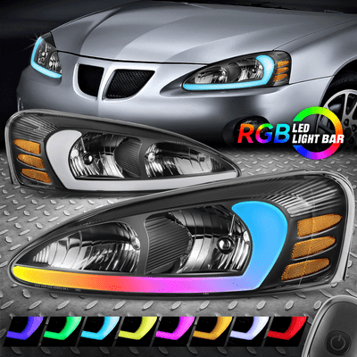 [Последовательный анимированный запуск RGB LED DRL] Для фар Гран-при 04-08