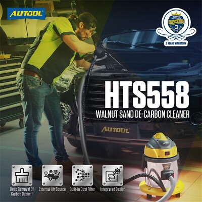 AUTOOL HTS518 HTS558 Walnut Blaster Engine Carbon Intake Valve Cleaner Blaster