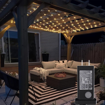 Eueasy Gazebo Net Lights, 10ft×10ft with Timer & 8 10×10 Ft Lights 