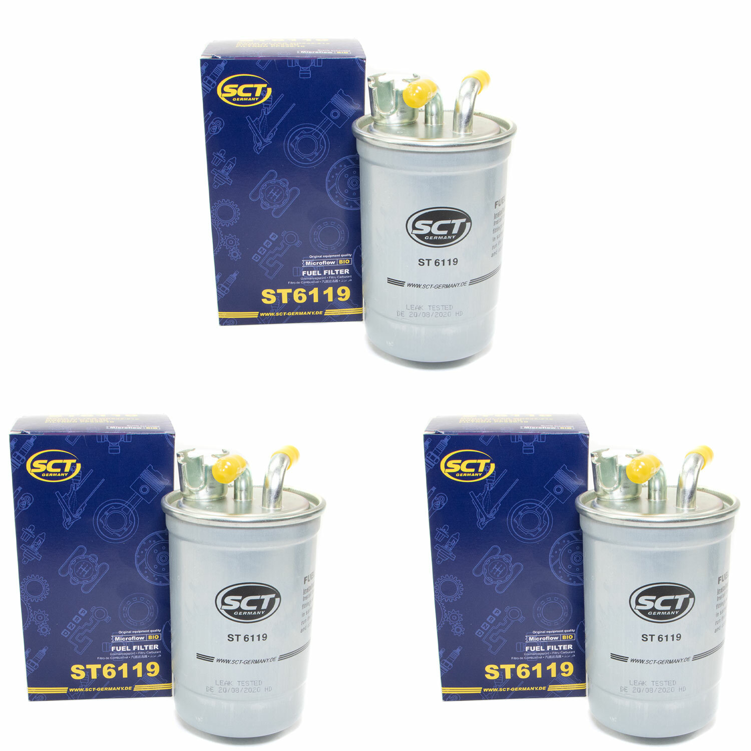 Kraftstofffilter 3 X ST6119 Filter Diesel für Audi A4 A 4 A6 A Avant 2.0 2,0 TDI