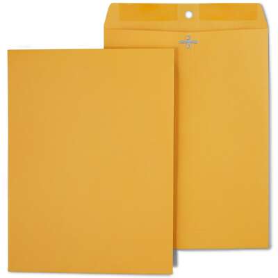 Staples Brown Kraft Clasp Envelopes 9'' x 12'' 250/Box 487493