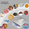 Digital Gram Scale 1000g/0.01g, Scale for Food Ounces and Grams, Upgrade USB Charging Kitchen Scale Digital Weight for Cooking, Baking, Tare Function, 9 Units, 2 Tray
