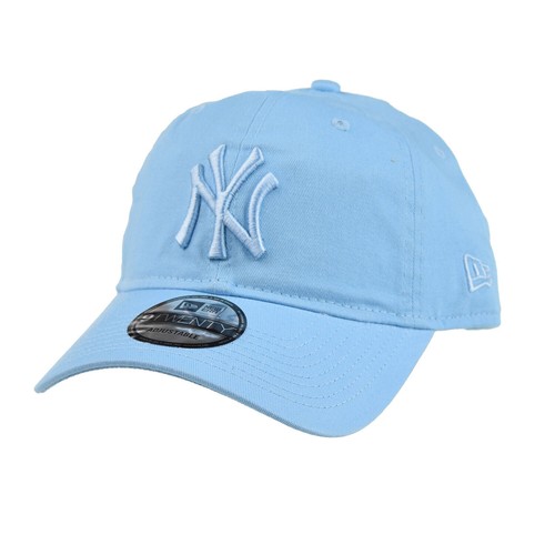 

Мужская регулируемая кепка New Era New York Yankees небесно-голубая, Синий