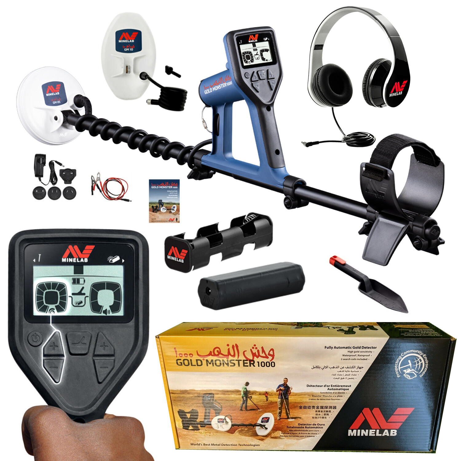Купить Металлодетекторы Minelab GOLD MONSTER 1000 Metal Detector 2 Coil ...