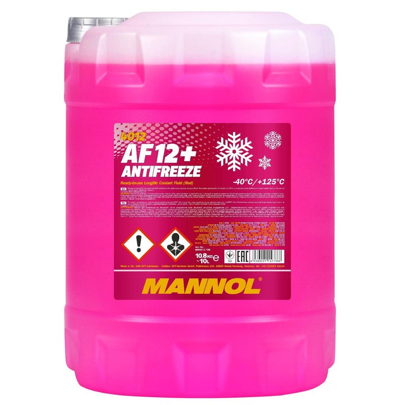 Mannol Antifreeze Af12+ (-40â¯Â°C) Longlife â 10 Liter KÃ¼Hlerfrostschutz