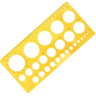 Aruicheng Stencil circolare per disegnare stencil con 36 cerchi multiuso mod