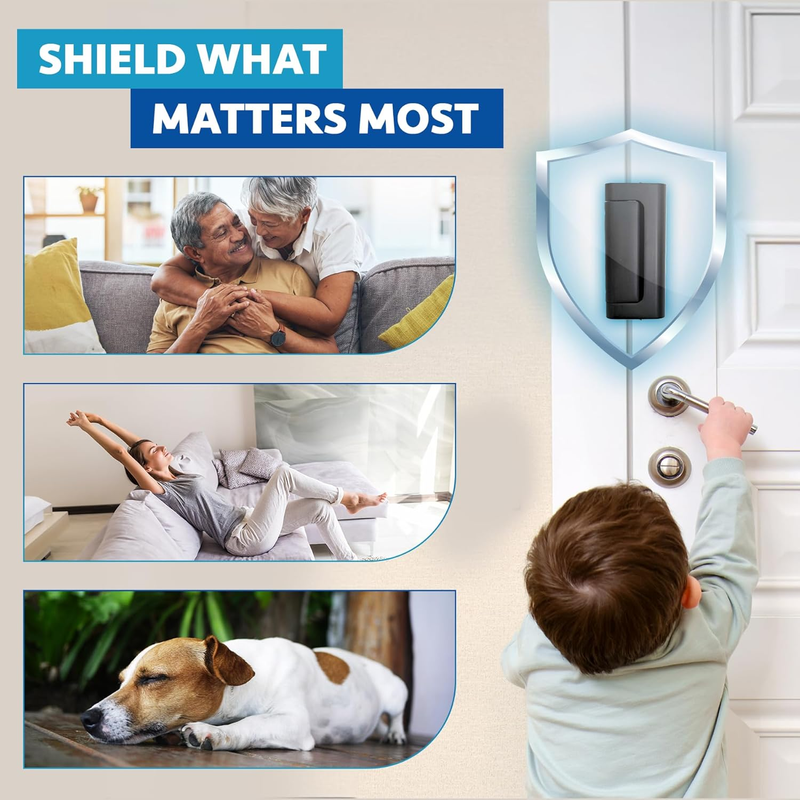 Door Locks (2-Pack) - Easy To Install Aluminum Home Security Door Locks for Fron