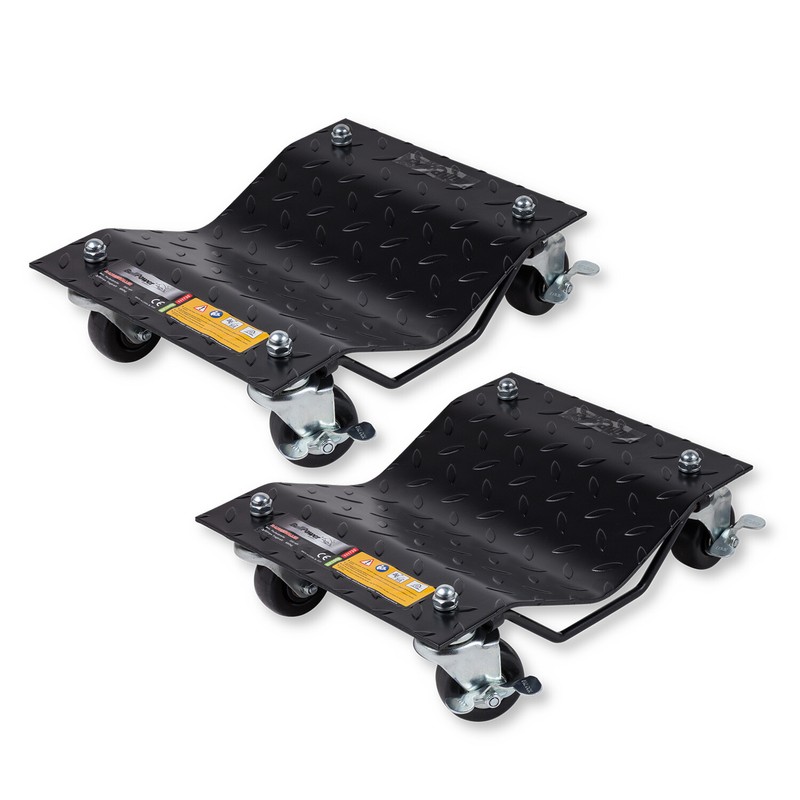 2x Rangierhilfe Rangierroller Transportschale ReifentrÃ¤Ger FÃ¼R Pkw - Je 680kg