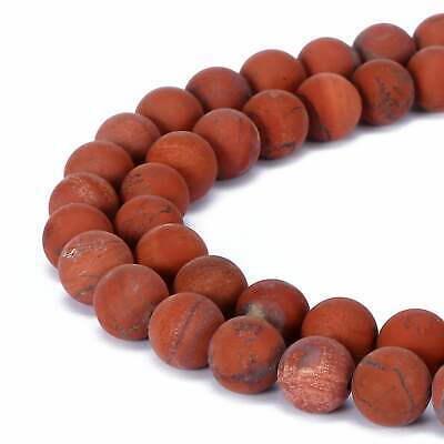 Red Poppy Jasper Matte Round Beads 4mm 6mm 8mm 10mm 12mm 15.5'' Strand