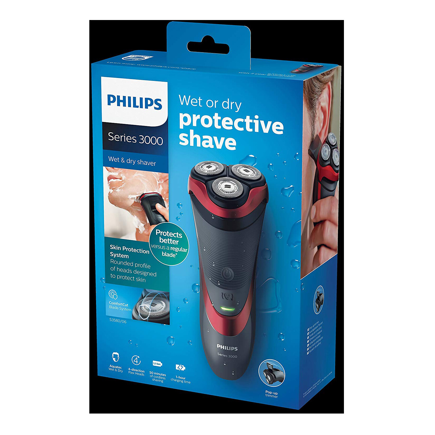 philips wet and dry series 3000 s3580