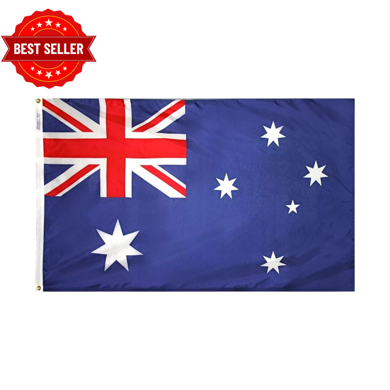 54X108Cm Australian Flag - Premium Outdoor Aussie Flag for National Pride & Spor