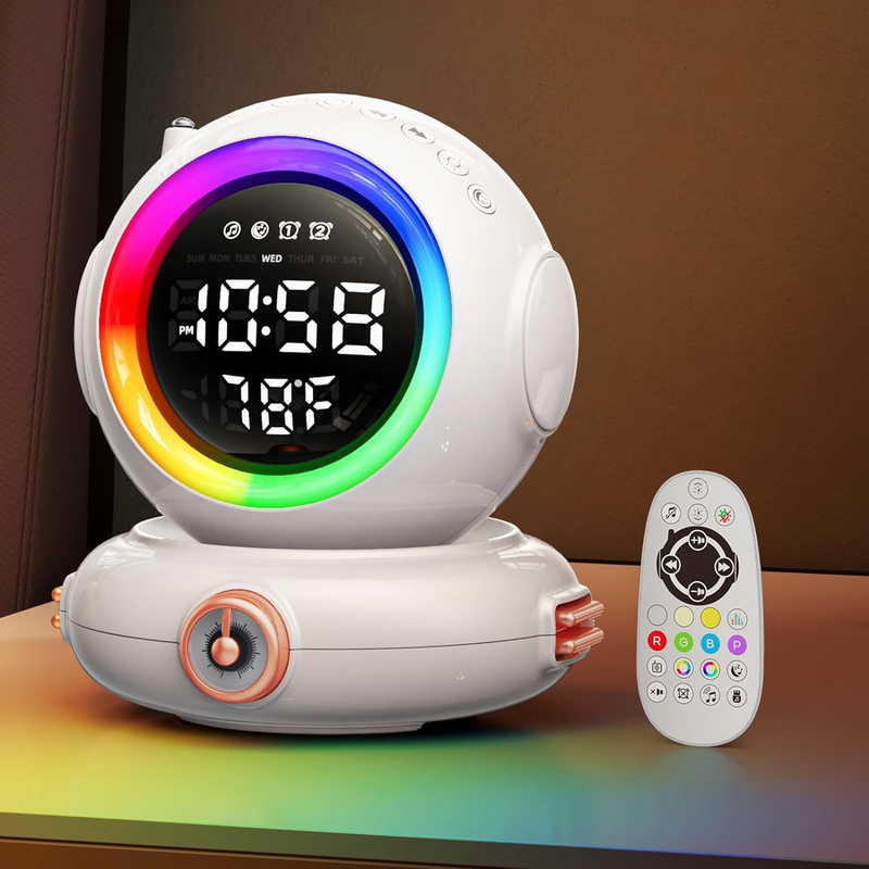 Sunrise Wireless Alarm Clock w/Sunrise Simulation Wake up Light w/Remote Control