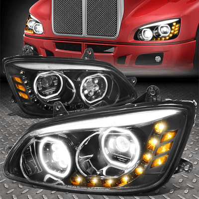 Для 08-19 Ламп фар проектора Kenworth T170 T270 T370 T660 T700 LED DRL