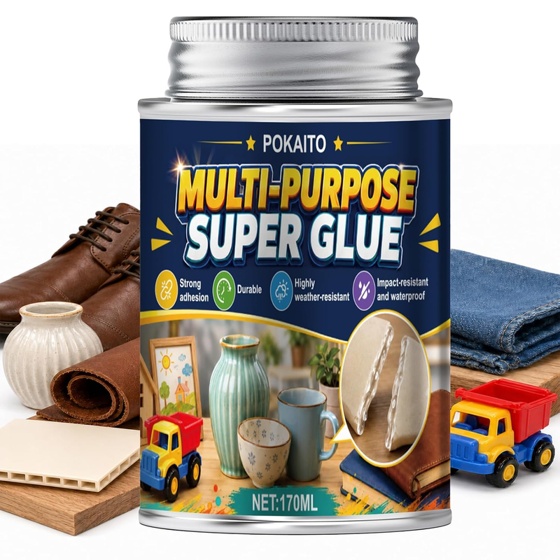 170ML Super Glue with Brush, All Purpose & Strong Adhesion, Clear