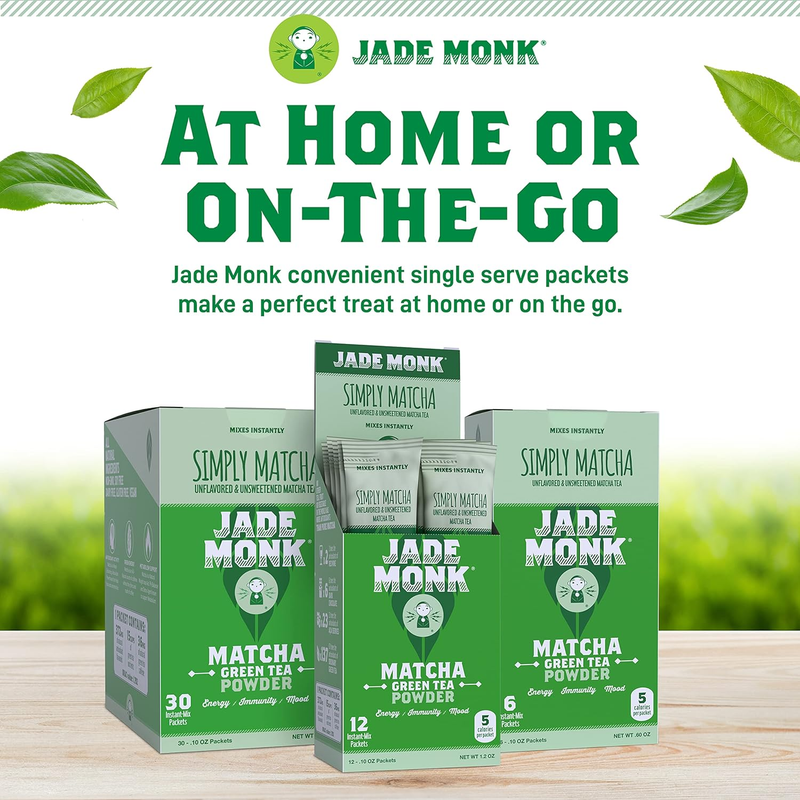 On-The-Go Matcha Green Tea Powder Single Serve Packets - Enjoy Anytime, Anywhere