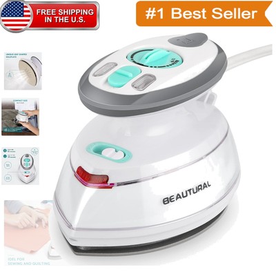 Efficient Dual Voltage Steam Iron for Sewing and Quilting - Lightweight Design