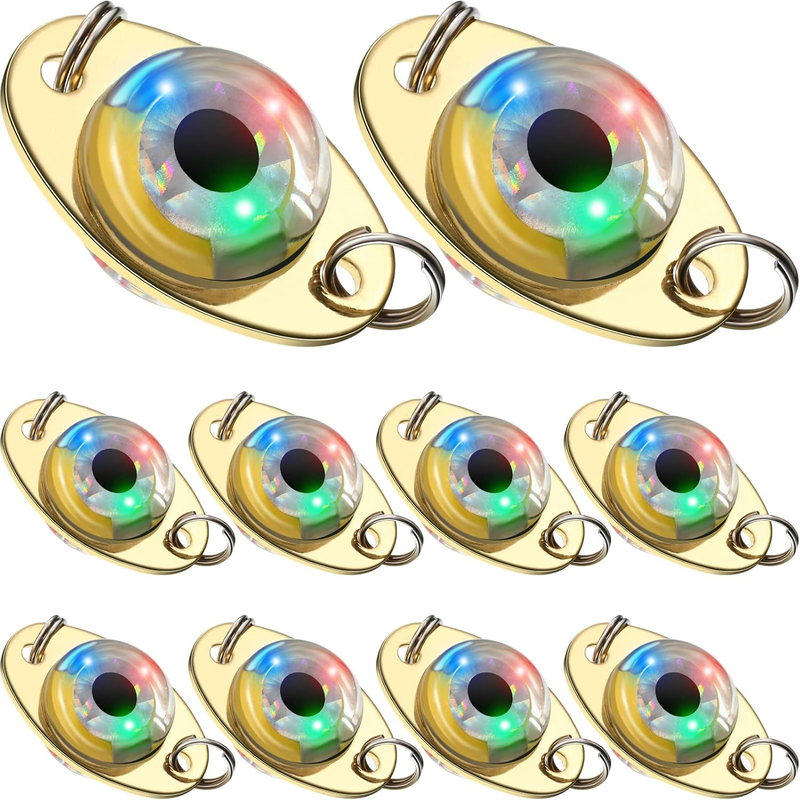 LED Fishing Lures Lighted Deep Drop Fishing Dodgers Spoons Underwater Flasher Sa