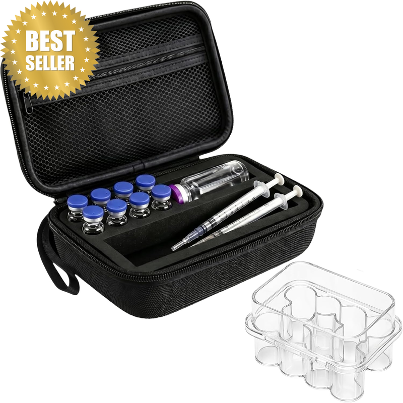 Peptide Case for Bac Water & Cases Holds Vials Water Bac Peptide,With 10-Slot In
