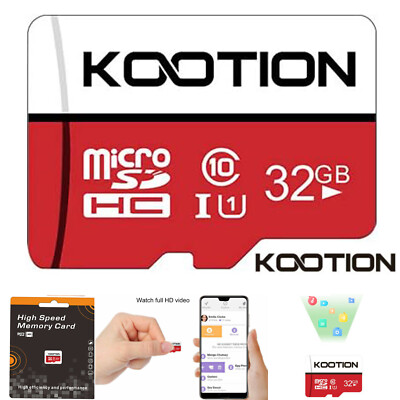 1X 32GB Micro SD Card Memory TF Card UHS-I Class 10 SDHC For Cameras Phone